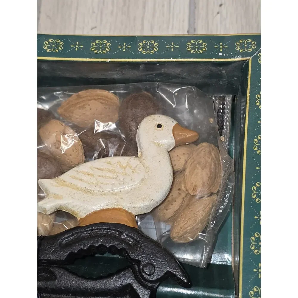 Vintage 2003 Sherwood Old Fashioned Cast Iron Nutcracker Duck Home Decor New